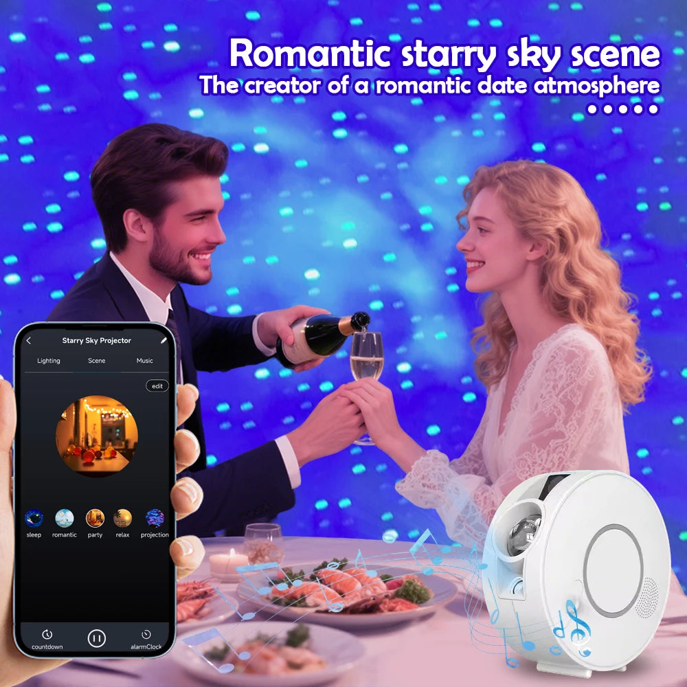 Starry Sky Projector Night Light Speaker