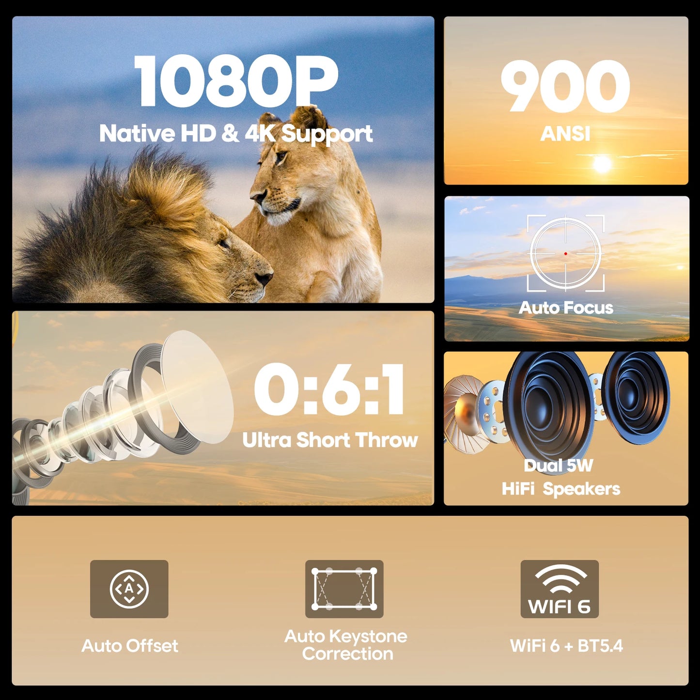Magcubic HY450 8K Auto Focus Projector