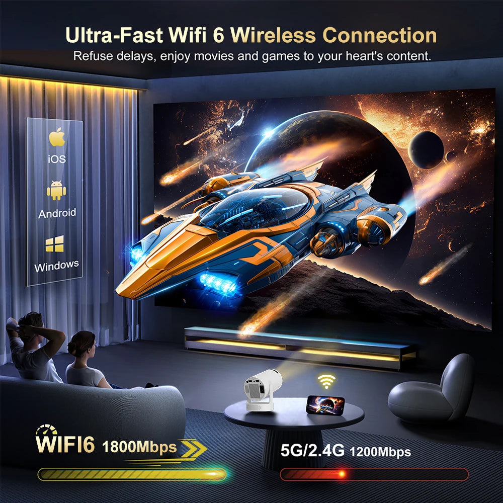 Ultra HY300 4K Android Projector Portable