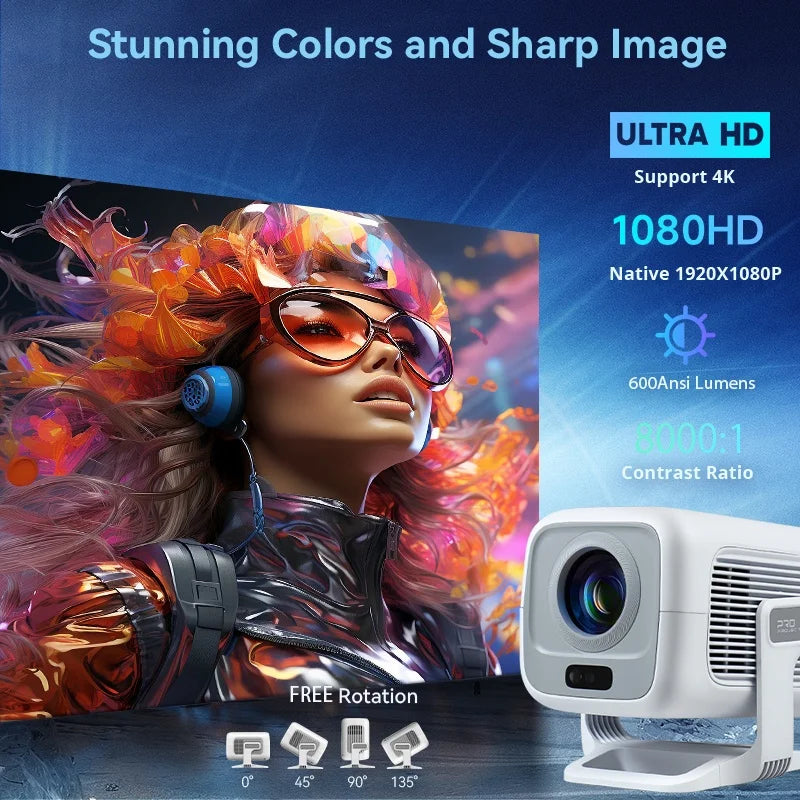 X3Plus HD 1080P 4K Android Projector