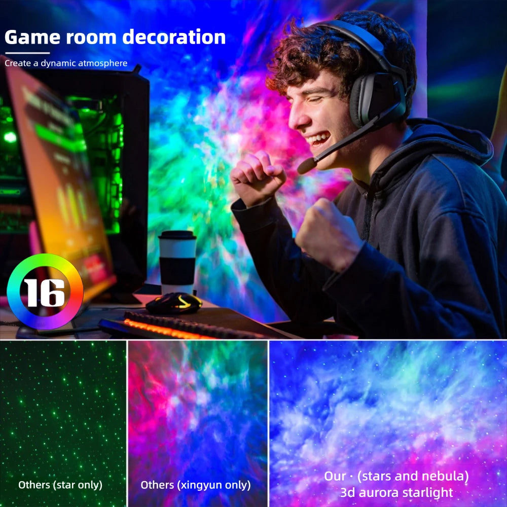 Starry Sky Projector Night Light Speaker