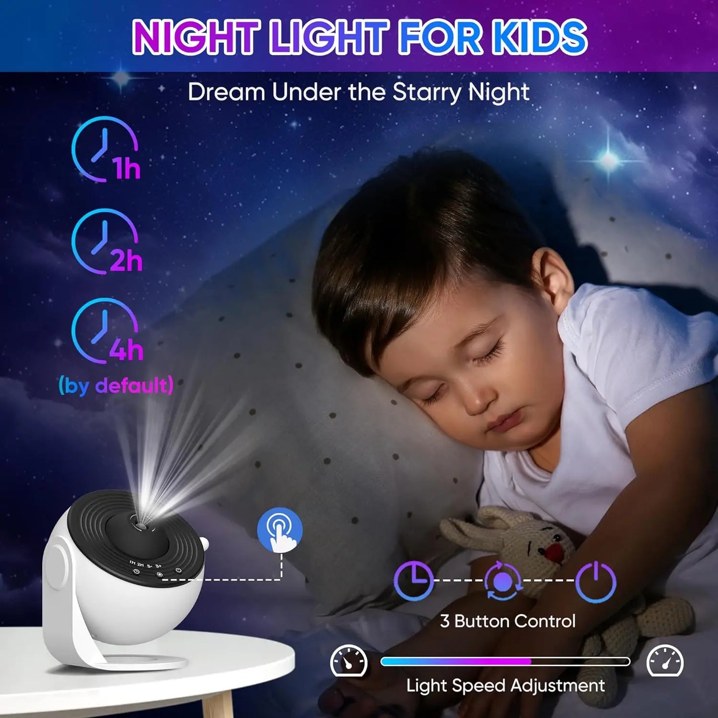 Night Light Galaxy Starry Sky Projector