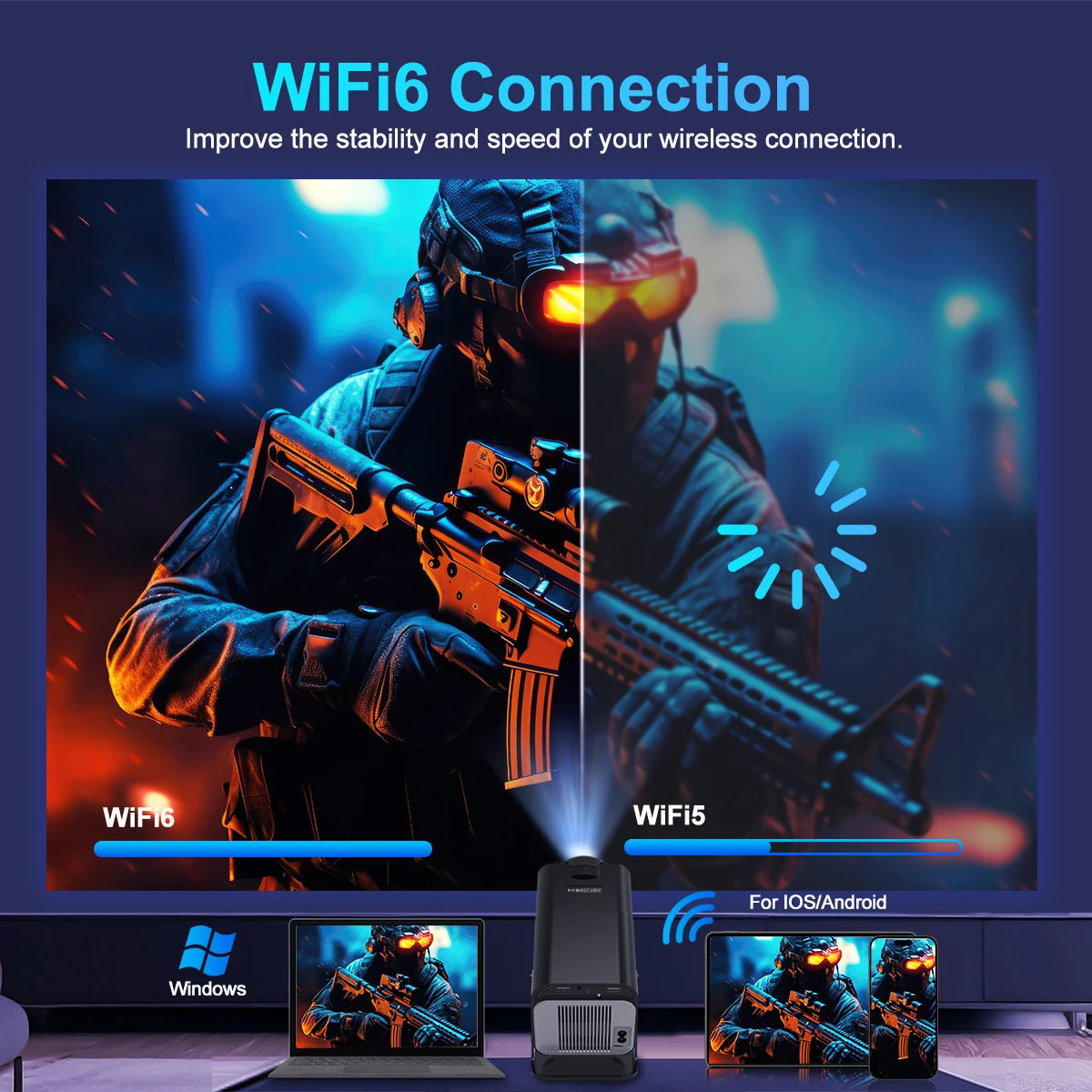 Magcubic HY320 Android 11 4K Projector
