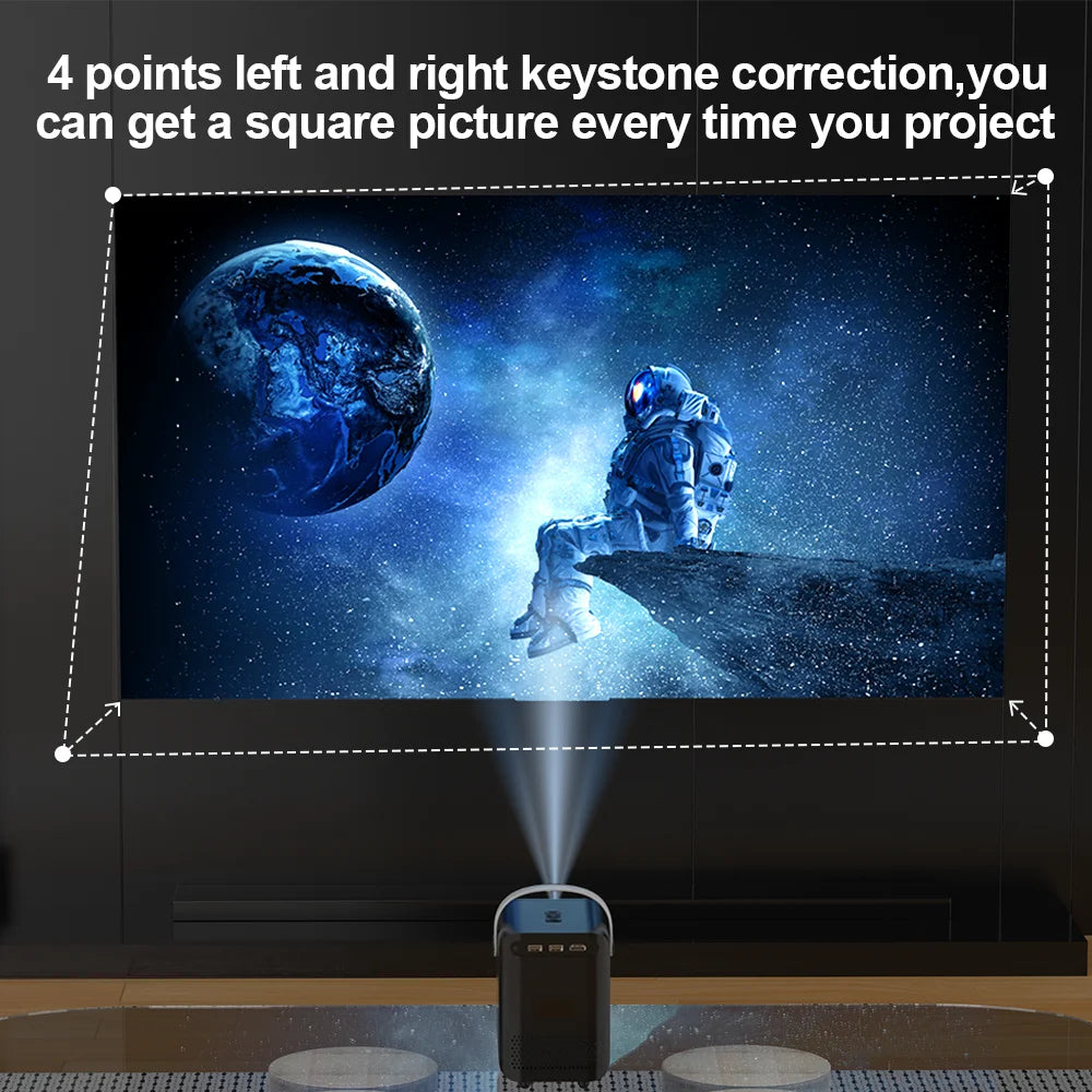 Android Smart Mini 4K Home Projector