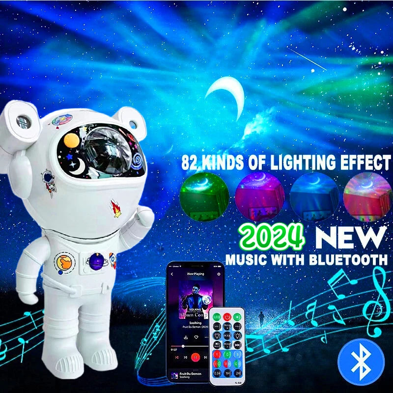 Bluetooth Astronaut Starlight Projector Night Light
