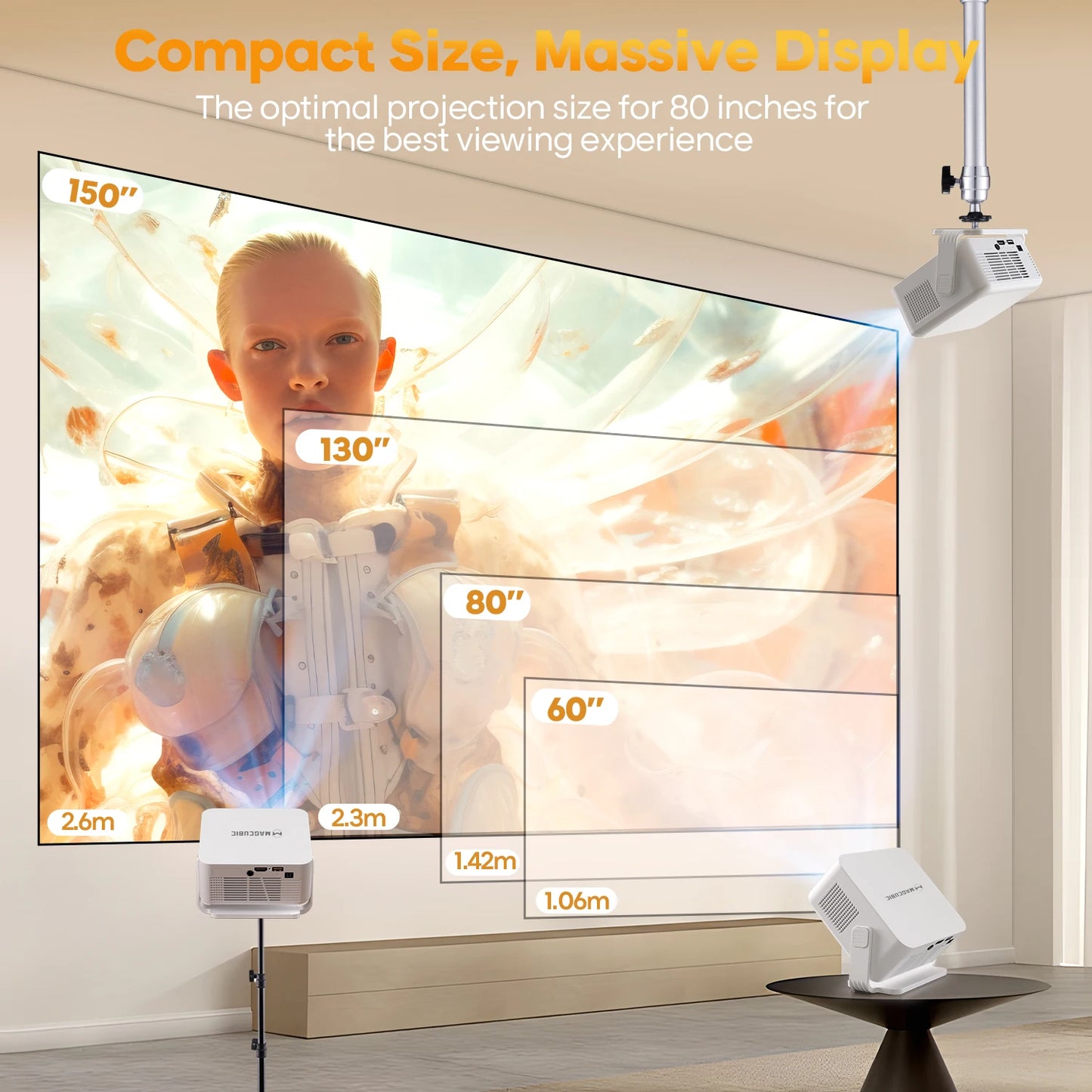 Magcubic Auto Focus 4K Android Projector