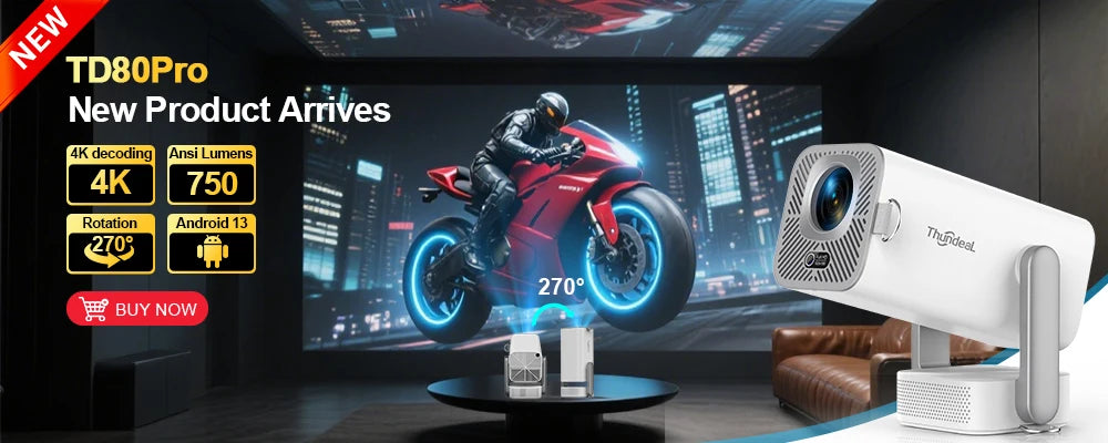 4K Full HD TD80W Android Projector