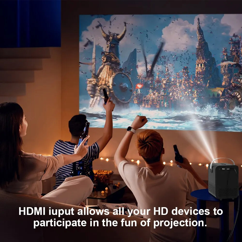 Android Smart Mini 4K Home Projector