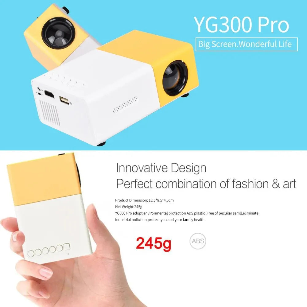 Mini LED YG300 Upgraded Home Projector