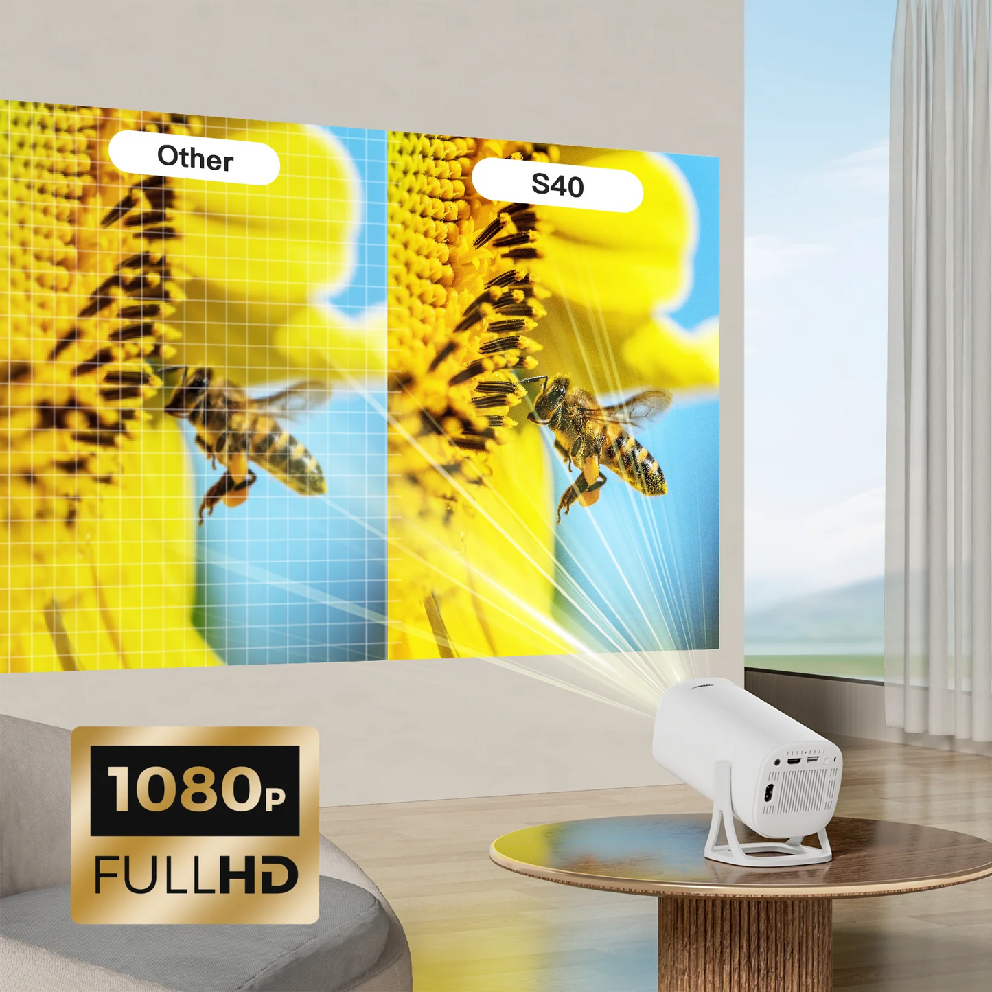 S40 Smart Android 11 4K Projector