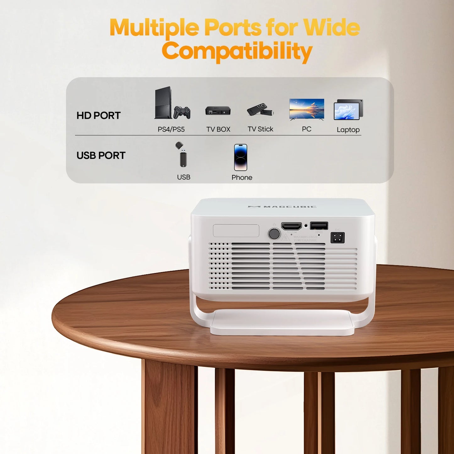 Magcubic Auto Focus 4K Android Projector