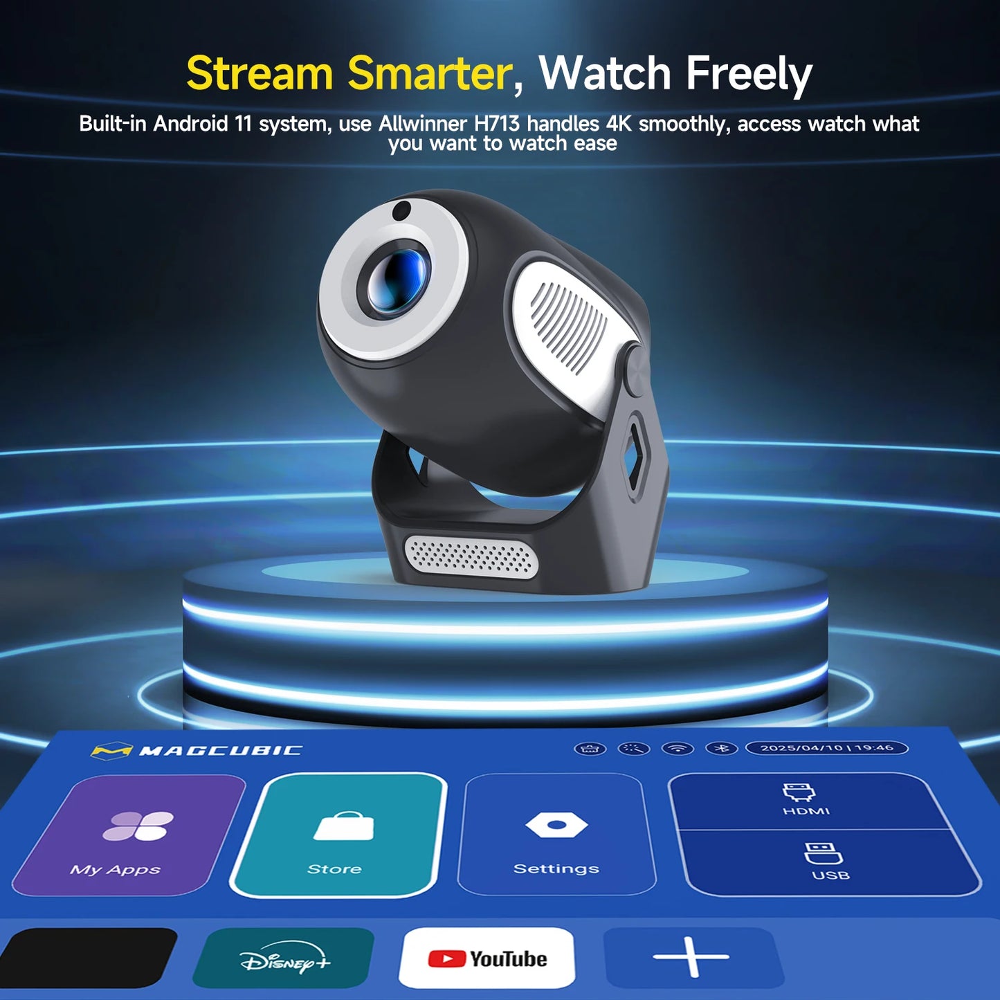 Magcubic HY300 X 4K Android Projector