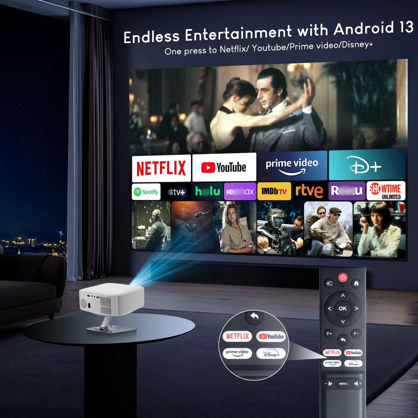 Salange P92MAX Smart Android Projector