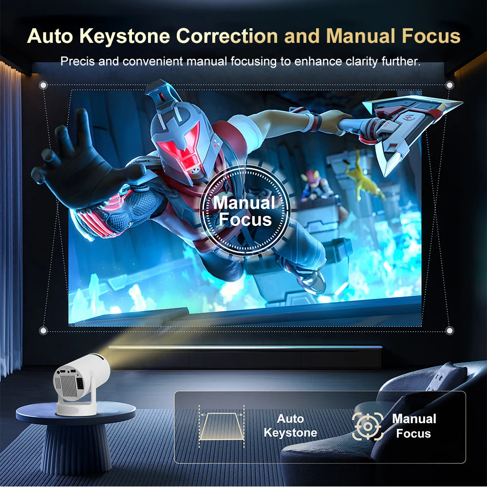 Ultra HY300 4K Android Projector Portable
