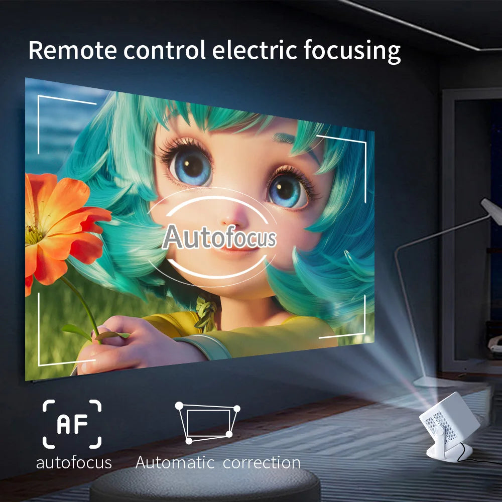 Portable 1080P HD 4K Android Projector