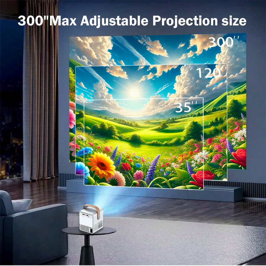 Portable 4K HD Home Theater Projector