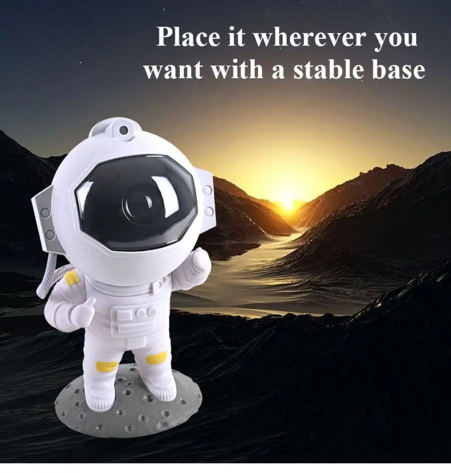 "Astronaut Star Projector Galaxy Night Light