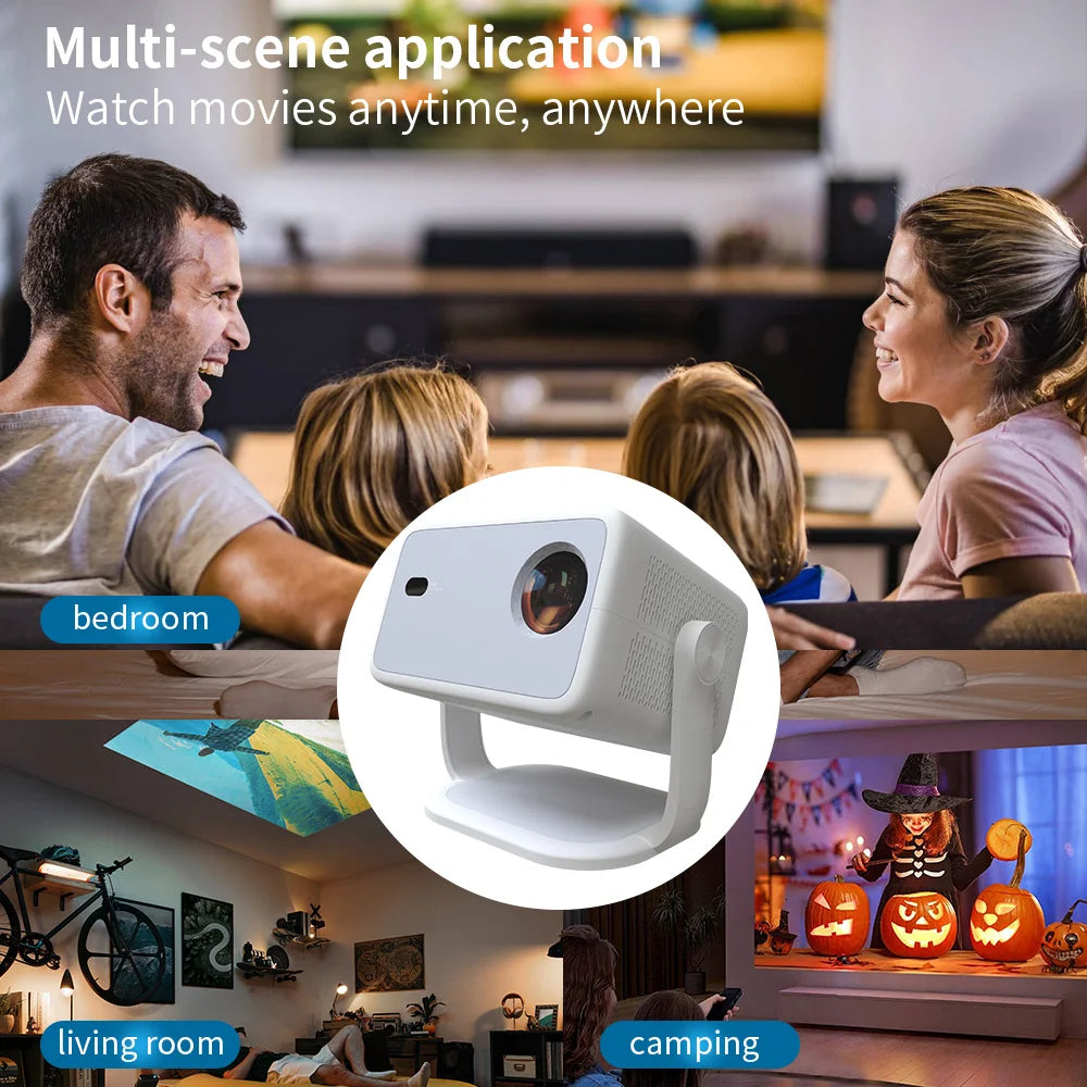 Portable 1080P HD 4K Android Projector