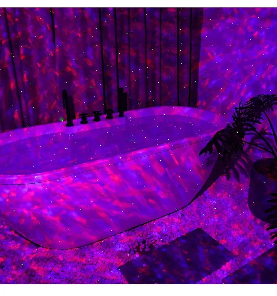 LED Galaxy Projector Night Light Speaker
