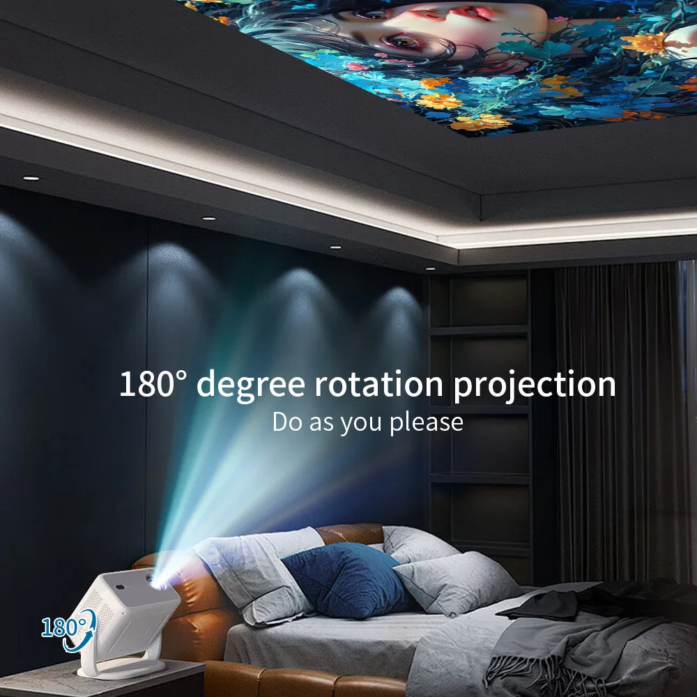 Portable 1080P HD 4K Android Projector