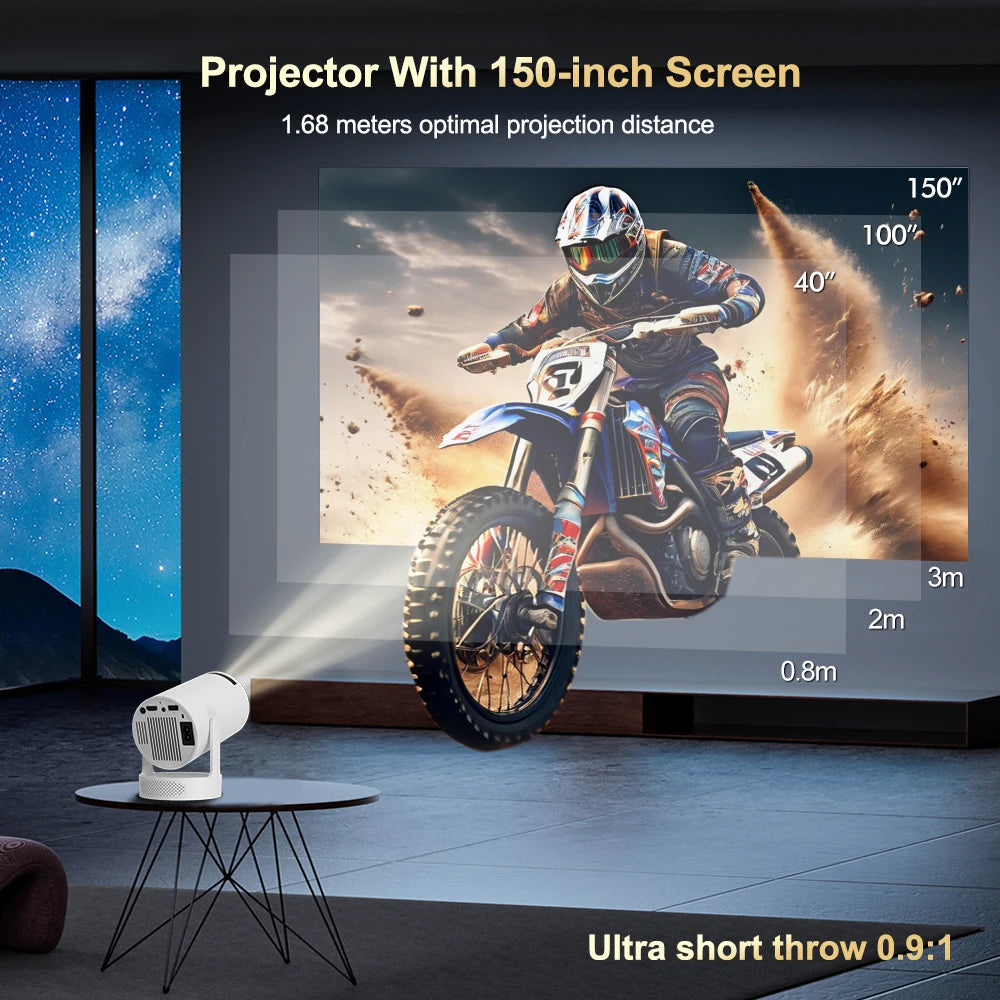Ultra HY300 4K Android Projector Portable
