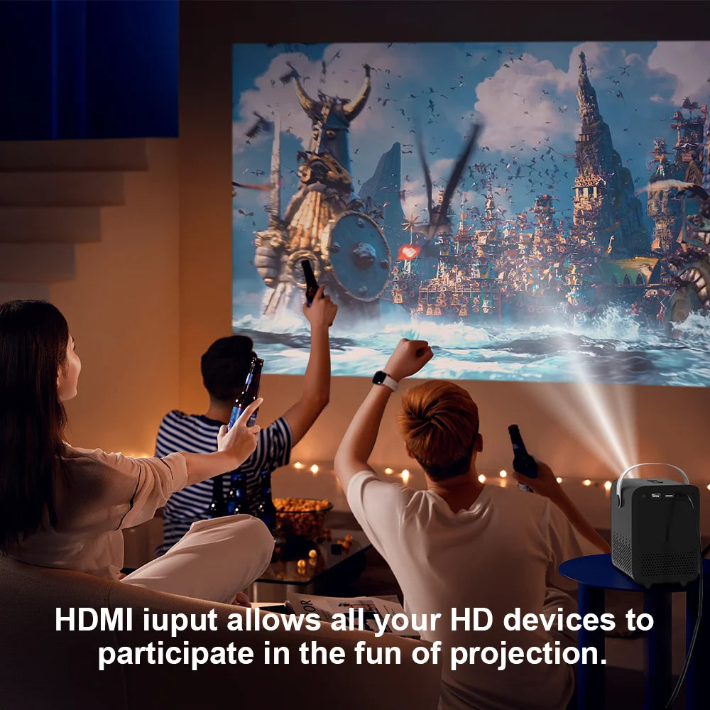 Android Smart Mini 4K Home Projector