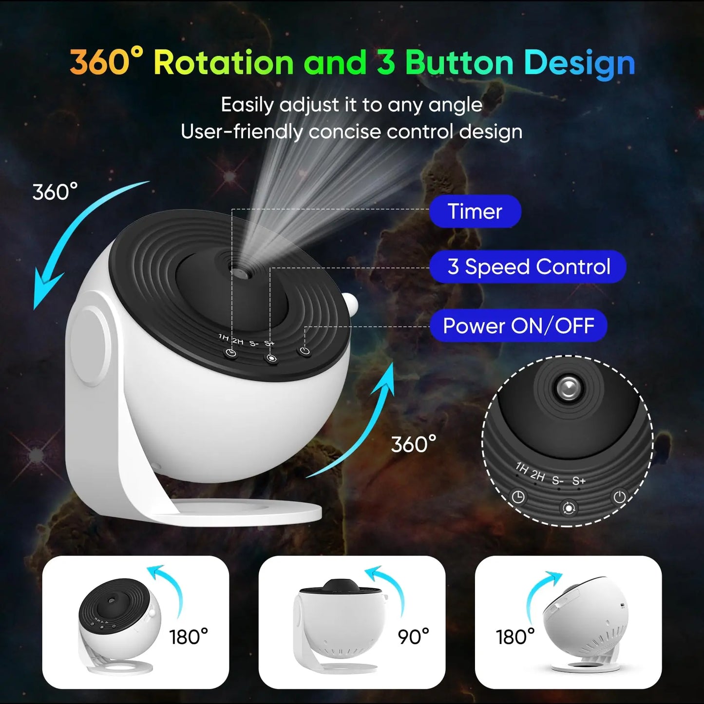 Night Light Galaxy Starry Sky Projector