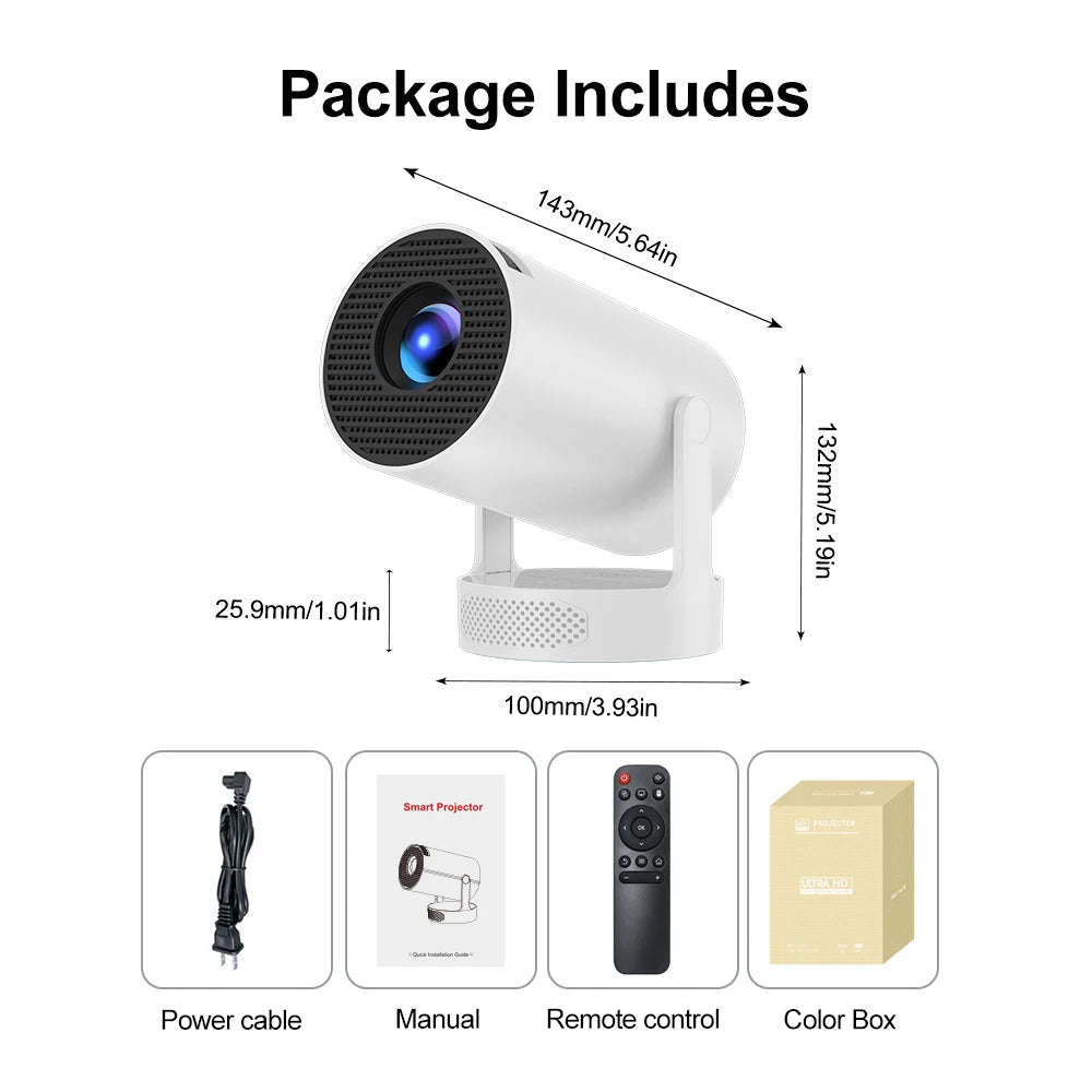 Ultra HY300 4K Android Projector Portable
