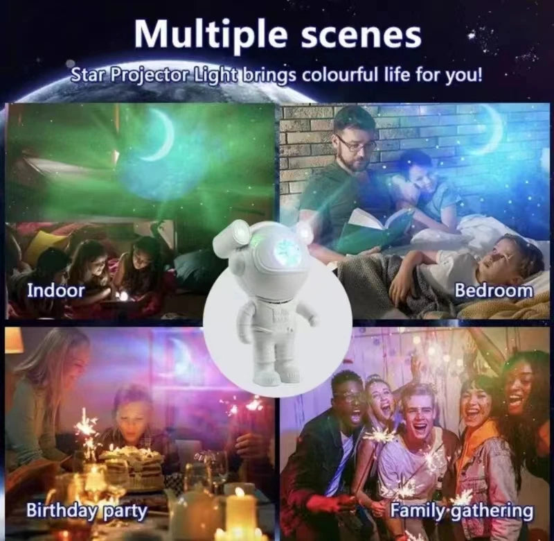 Bluetooth Astronaut Starlight Projector Night Light