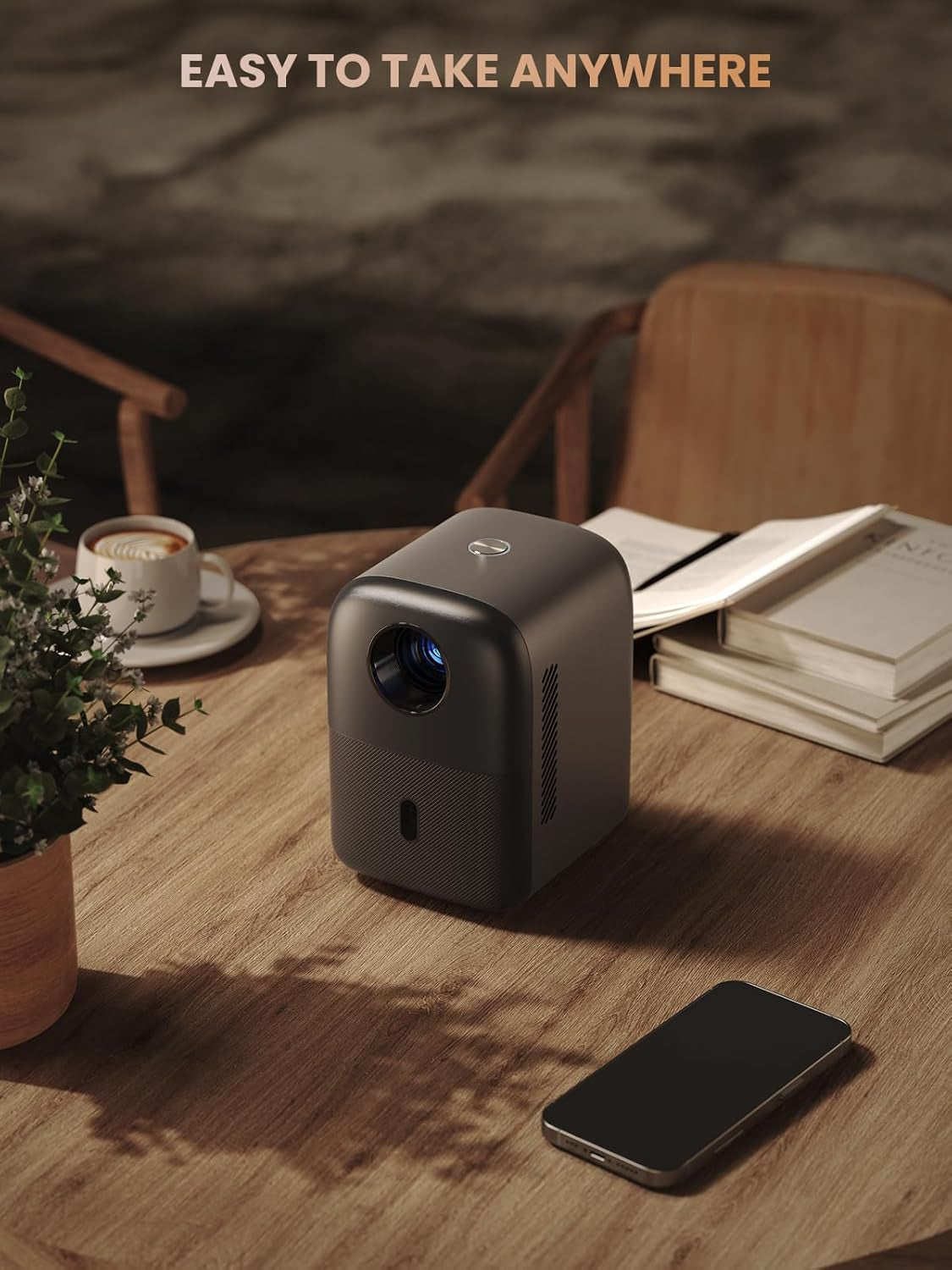 [Electric Focus] Mini Projector, Fully Sealed Portable Projector with Bluetooth