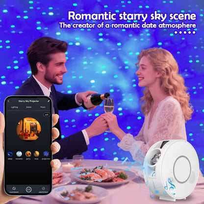 Starry Sky Projector Night Light Speaker
