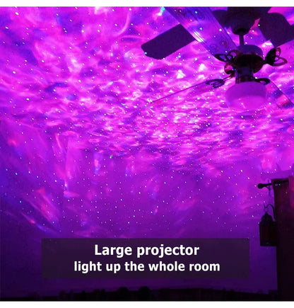 LED Galaxy Projector Night Light Speaker