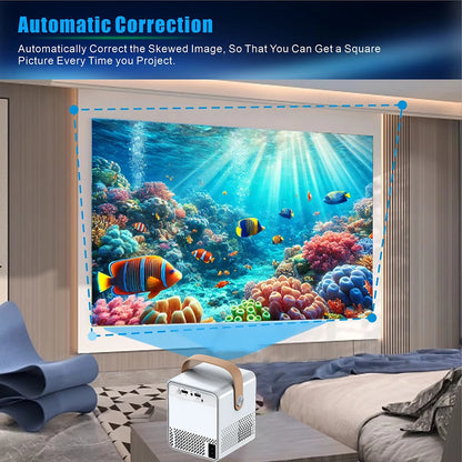Portable 4K HD Home Theater Projector
