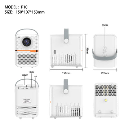 Android Smart Mini 4K Home Projector