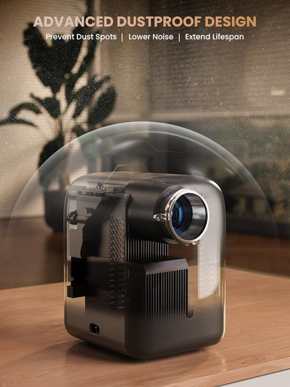 [Electric Focus] Mini Projector, Fully Sealed Portable Projector with Bluetooth